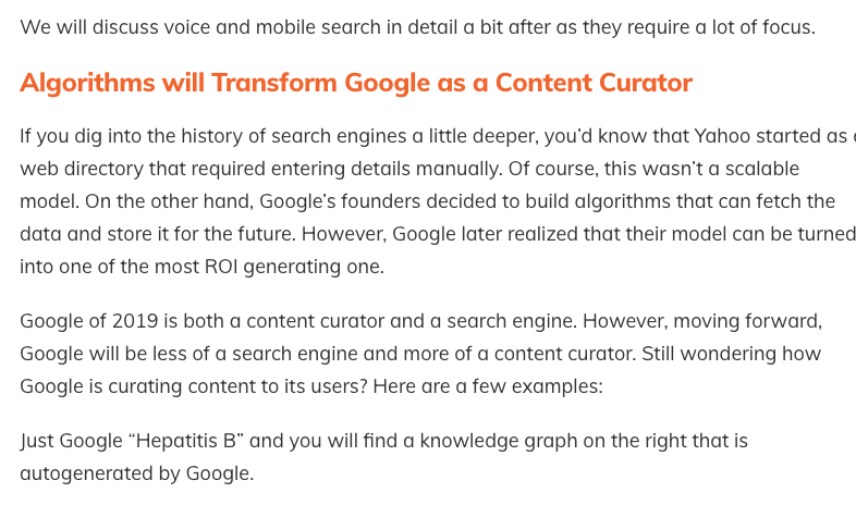 Algorithms will Transform Google as a Content Curator in future algorithm updates