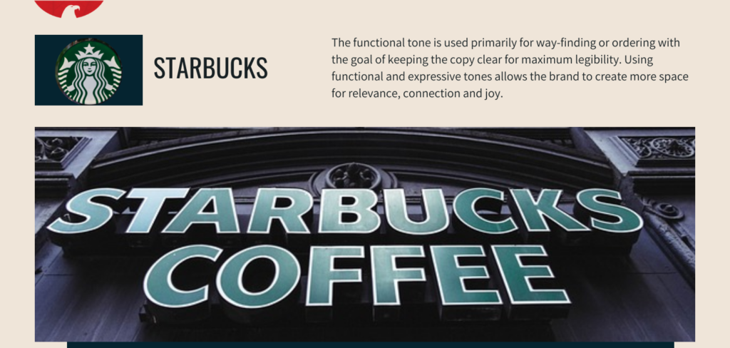 Starbucks Brand Voice Example