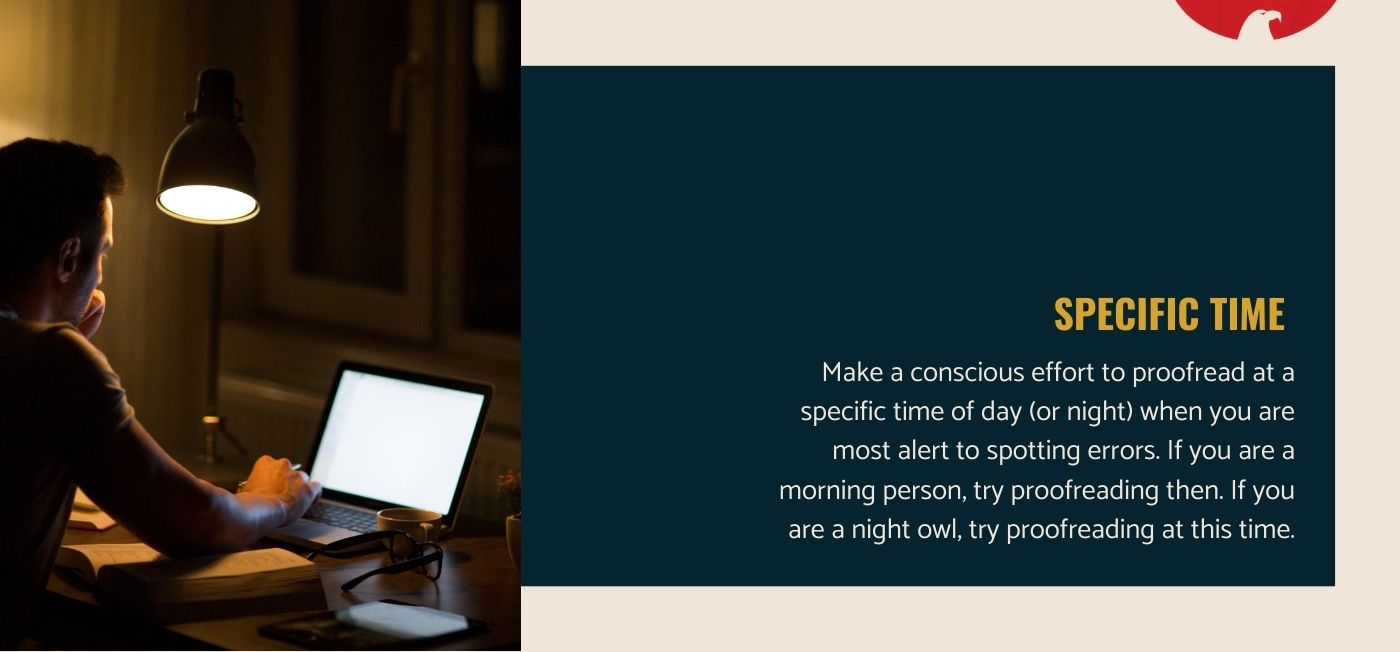 Choose a specific time of the day
